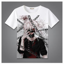 Load image into Gallery viewer, High-Q Unisex Anime Tokyo 	ghost Sasaki Haise Kaneki Ken Cotton Casual T-Shirt Tee T Shirt Top
