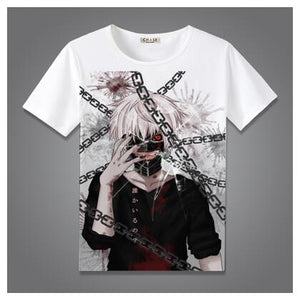 High-Q Unisex Anime Tokyo 	ghost Sasaki Haise Kaneki Ken Cotton Casual T-Shirt Tee T Shirt Top