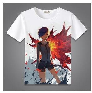 High-Q Unisex Anime Tokyo 	ghost Sasaki Haise Kaneki Ken Cotton Casual T-Shirt Tee T Shirt Top