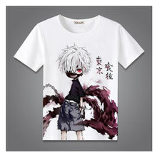 Load image into Gallery viewer, High-Q Unisex Anime Tokyo 	ghost Sasaki Haise Kaneki Ken Cotton Casual T-Shirt Tee T Shirt Top
