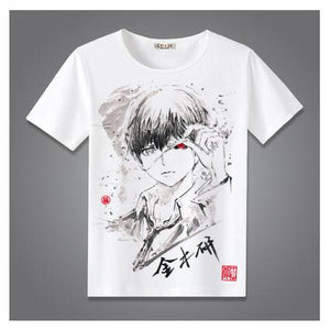 High-Q Unisex Anime Tokyo 	ghost Sasaki Haise Kaneki Ken Cotton Casual T-Shirt Tee T Shirt Top